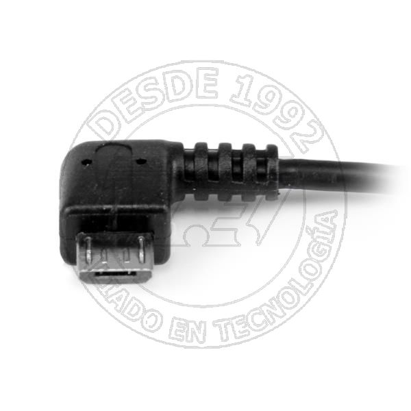 Cable Adaptador Micro Usb A Usb Otg Acodado A La Derecha De 12cm  Mac (UUSBOTGRA)