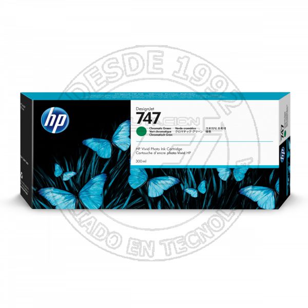 Cartucho de Tinta HP 747 300 Ml Verde  (P2V84A)