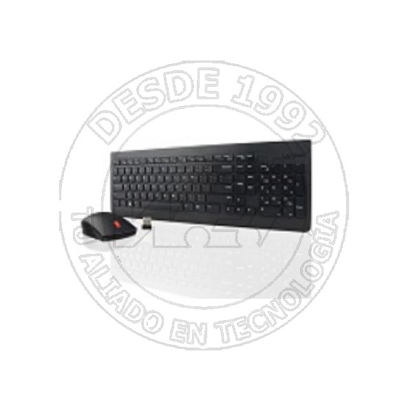 Teclado Rf Inalámbrica + Usb Espanol Negro