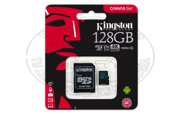 Tarjeta de Memoria  Canvas Go Memoria Ram Flash 128 GB Microsdxc Clase 10 Uhs I (SDCG2/128GB)