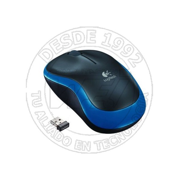 Mouse Inalámbrico M185  Rf Negro, Azul