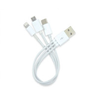 FT-UCA102 Cable cargador celular 3 en 1 android / apple