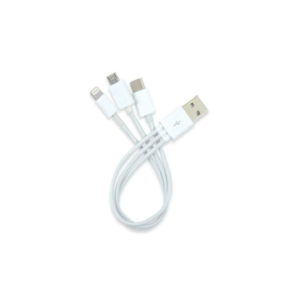 FT-UCA102 Cable cargador celular 3 en 1 android / apple
