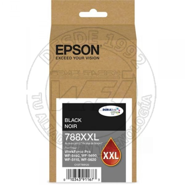 Cartucho de Tinta Epson Para Impresoras Negro (T788XXL120-AL)
