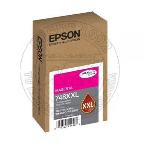 Cartucho de Tinta Epson 748XXL Extra Alta Capacidad Magenta (T748XXL320-AL)