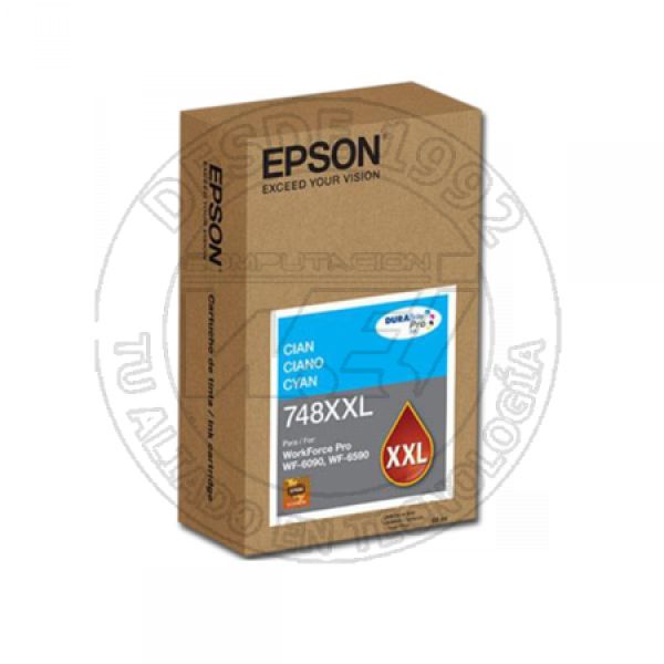 Cartucho de Tinta Cian Extra Alta Capacidad 748Xxl (T748XXL220-AL)