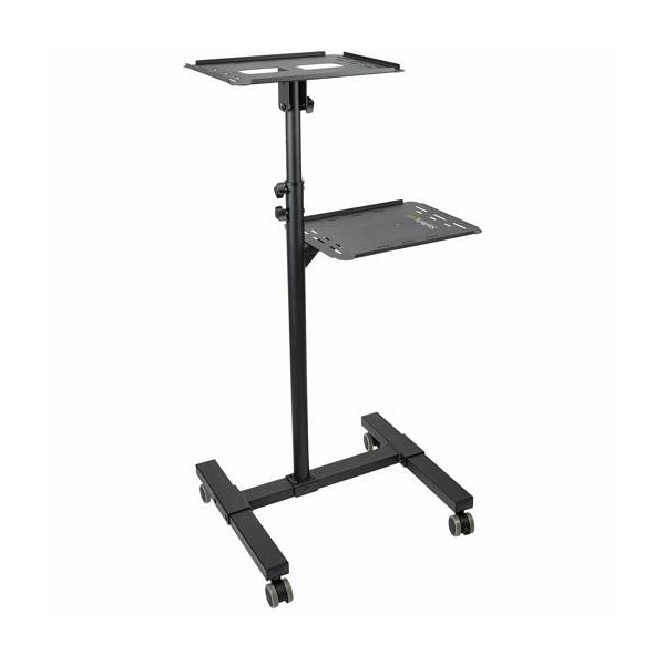 Soporte Móvil para Proyector y Notebooks, Carrito de Servicio Pesado para Proyector (2 Estantes) (ADJPROJCART)