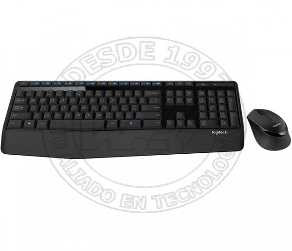 Mk345 Combo Teclado Rf Inalámbrico Qwerty Negro (920-007820)