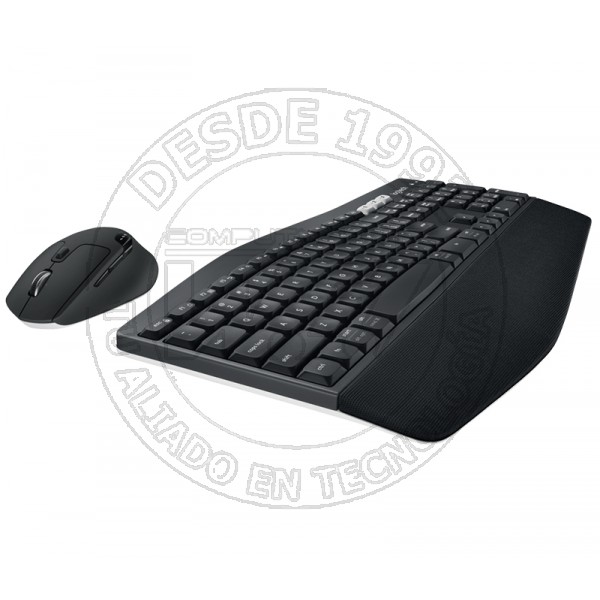 Kit Teclado Inalámbrico + Bluetooth + Mouse Mk850  Negro (Spanish)