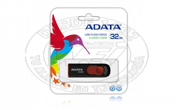 32gb C008 Unidad Flash Usb Usb Tipo A 2.0 Negro, Rojo (AC008-32G-RKD)