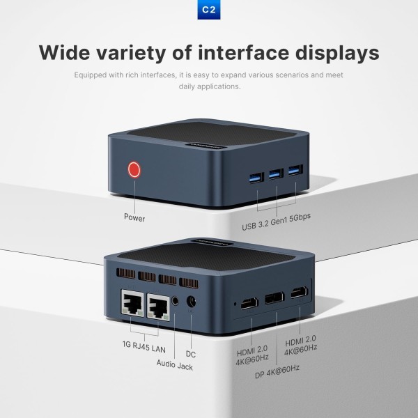 Mini PC Origimagic C2 Neo N95 12GB 512 SSD Dual Lan WIN 11 Pro (C2NEON95)