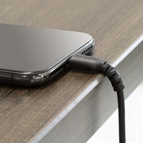 Cable de 1M USB A Lightning  Certificado Mfi de Apple  Negro (RUSBLTMM1MB)