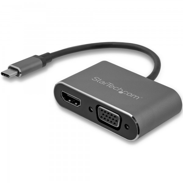 Adaptador USB-C a VGA HDMI Gris Espacial