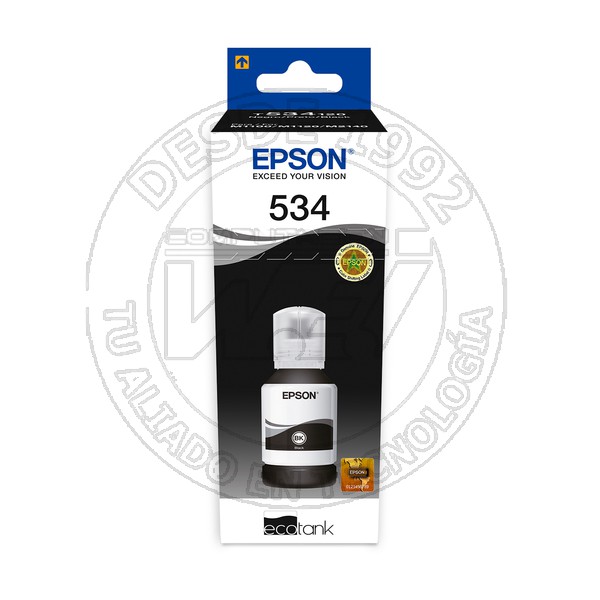 Botella de Tinta Epson T534 Original Negra 