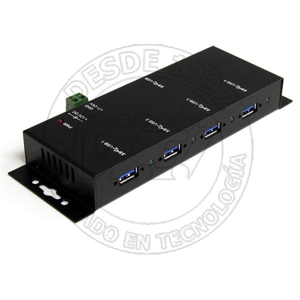 Concentrador Industrial Usb 3.0 Superspeed De 4 Puertos - Hub De Monta (ST4300USBM)