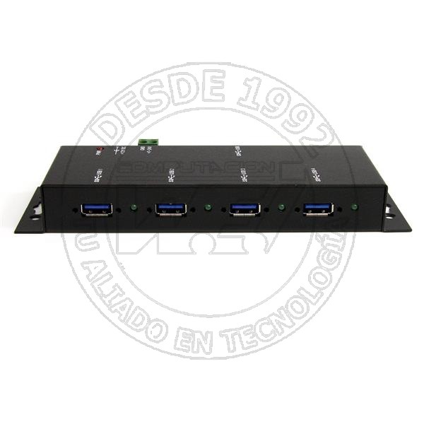 Concentrador Industrial Usb 3.0 Superspeed De 4 Puertos - Hub De Monta (ST4300USBM)