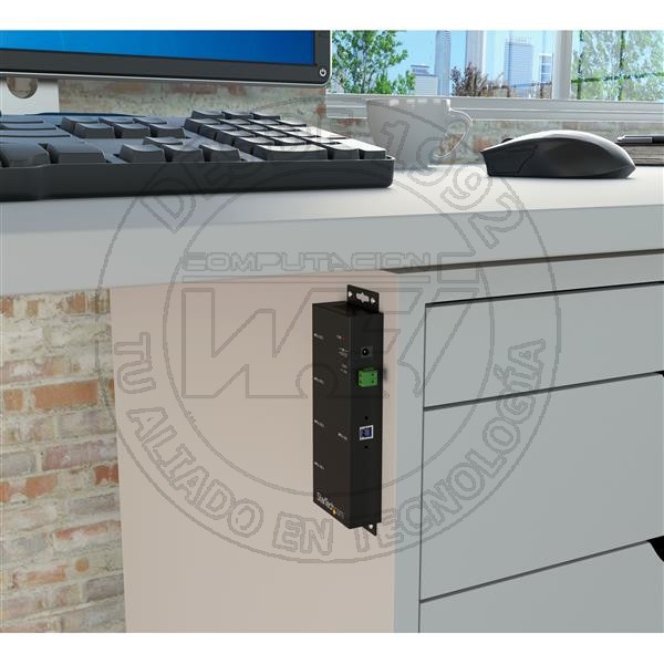 Concentrador Industrial Usb 3.0 Superspeed De 4 Puertos - Hub De Monta (ST4300USBM)