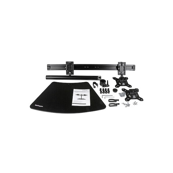 Brazo Para Escritorio de Dos Monitores - con Barra Horizontal - Soport (ARMBARDUOG)