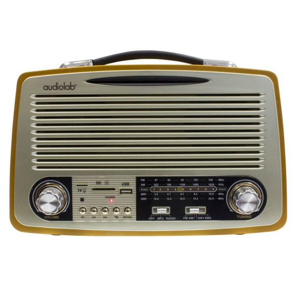 Parlante Retro Bt Audiolab Fmamsw12Usbsdmicr (I104BTRETRO01)