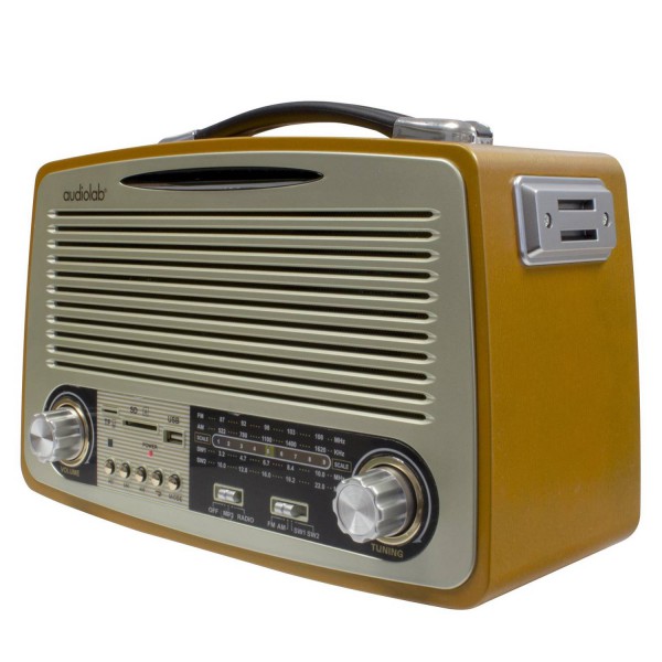 Parlante Retro Bt Audiolab Fmamsw12Usbsdmicr (I104BTRETRO01)
