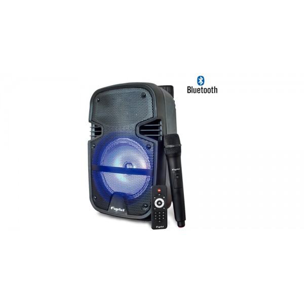 Amplificador Karaoke 8 L Bt Mic Wless USB Sd Fm