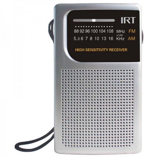 Radio A Pilas de Bolsillo Am,Fm Irt Plateada (I005RPOCKET01P)