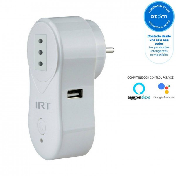 Enchufe Inteligente Con Usb Wifi Irt (S005SOCKETWIFI)