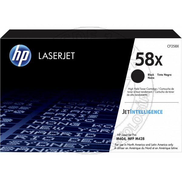 Tóner HP LaserJet Original  58X Negro