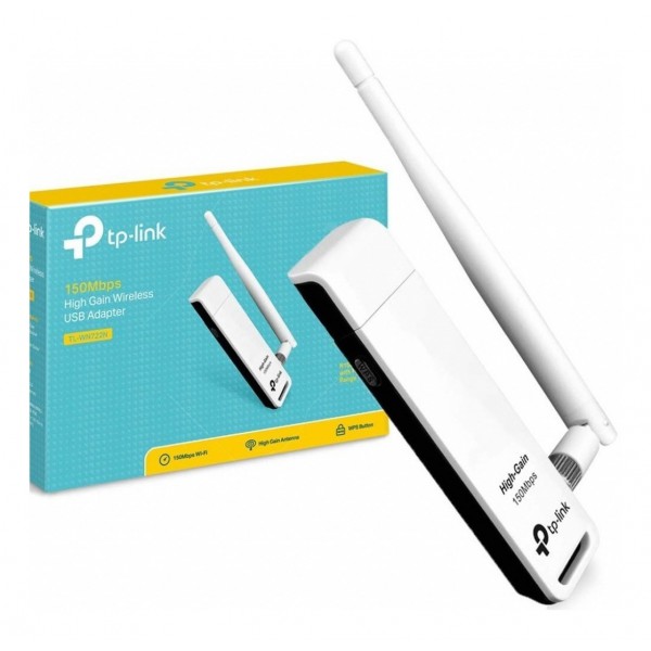 Adaptador Usb Inalámbrico TP-Link Wifi TL-WN722N 150mbps (I33029TPLN722N)