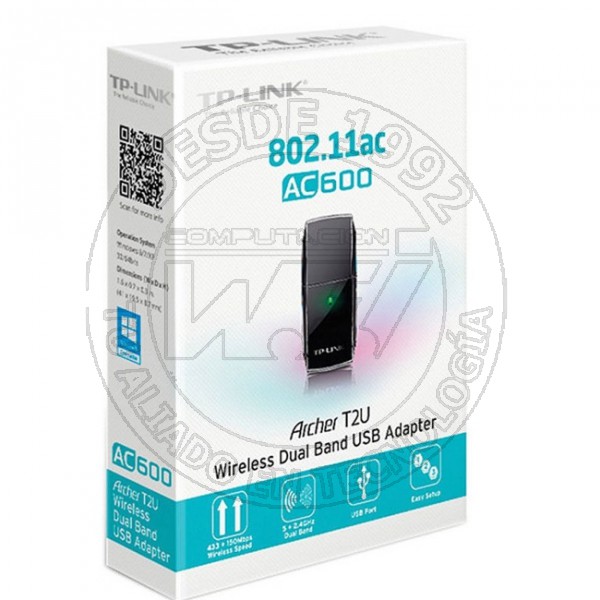 Adaptador Inalámbrico USB Dual Band Ac600 (T2U) (I330ARCHT2U)