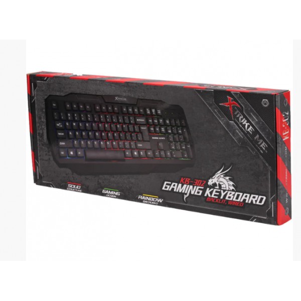 Teclado Gaming Xtrike Me Negro Luces (I373T302N)