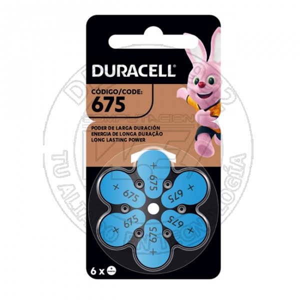Duracell Pila Auditiva D675x6 1,45 Volt