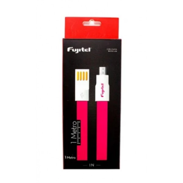 Cable Fujitel Usb A Micro Usb - 24cms Plano Imantado Rosado (S160MICROMAG1R)