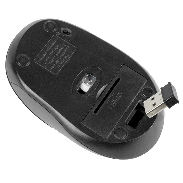 Mouse Inalámbrico 6 BoTóners 1600Dpi Negro (KMW-330BK)