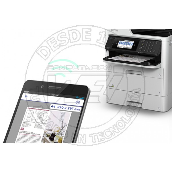 Impresora Multifuncional Wf-C579r Mfpwifiethernetfaxadfduplexplc-Ps (C11CG77301)