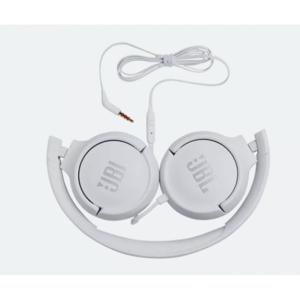 Audífonos Jbl Tune 500 con Diadema con Micro En Oreja Cableado Conector de 3 (JBLT500WHTAM)