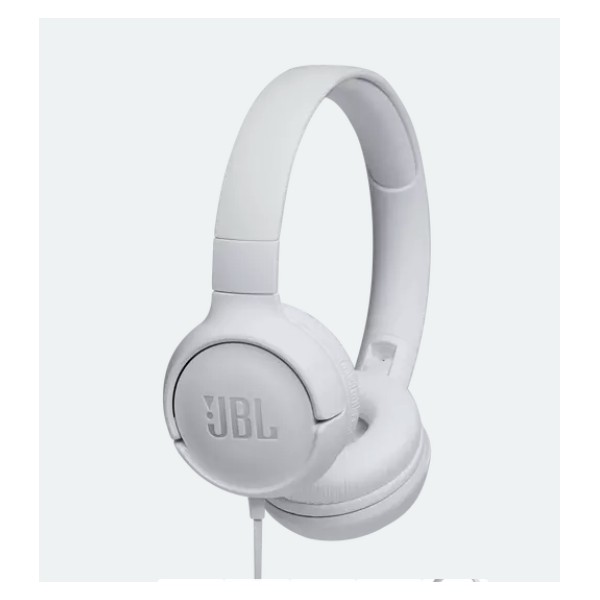 Audífonos Jbl Tune 500 con Diadema con Micro En Oreja Cableado Conector de 3 (JBLT500WHTAM)