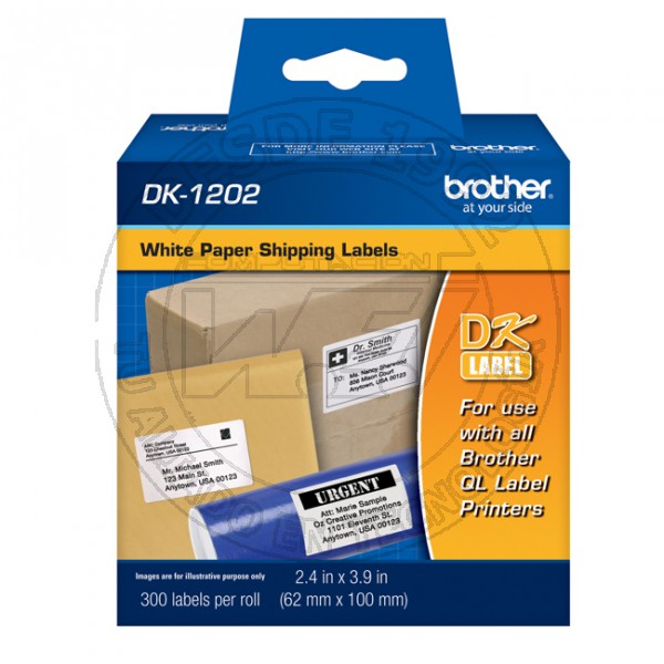 Rollo Etiquetas Dk 1202 Brother Original 62x100mm, 300 Etiq.