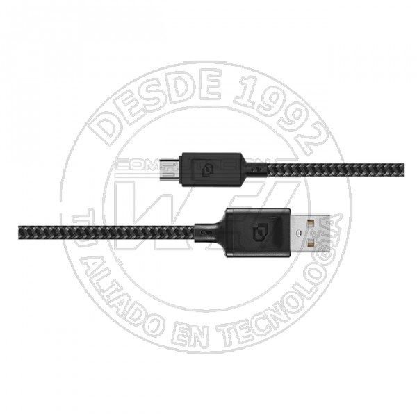 Cable Usb-A A Micro-Usb Dusted Rugged De 1,2 M Negro (DUS-CABL-MUSB-FM)