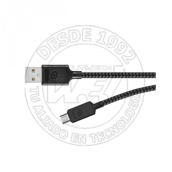 Cable Usb-A A Micro-Usb Dusted Rugged De 1,2 M Negro (DUS-CABL-MUSB-FM)