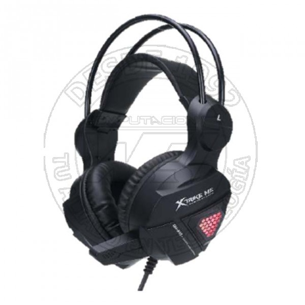 Audífonos Gaming Xtrike Me  cmic Negro USB3.5 Aux 50Mm