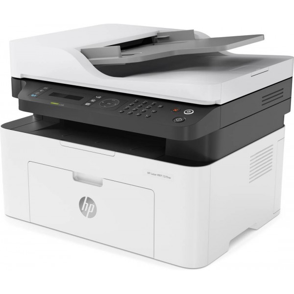 Impresoras Laser Multifuncional Hp Laser 137fnw, Hasta 20 Ppm A4 (4ZB84A#AKV)