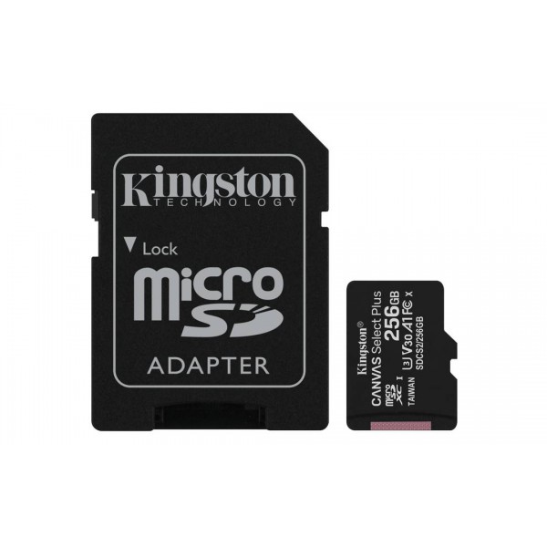 Tarjeta de Memoria  Kingston Microsdxc 256 GB  Clase 10 Uhs I (SDCS2/256GB)