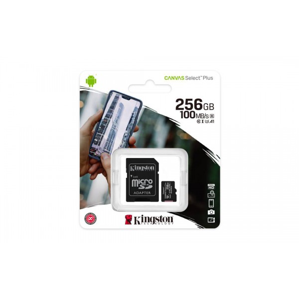Tarjeta de Memoria  Kingston Microsdxc 256GB Clase 10 Uhs (SDCS2/256GB)