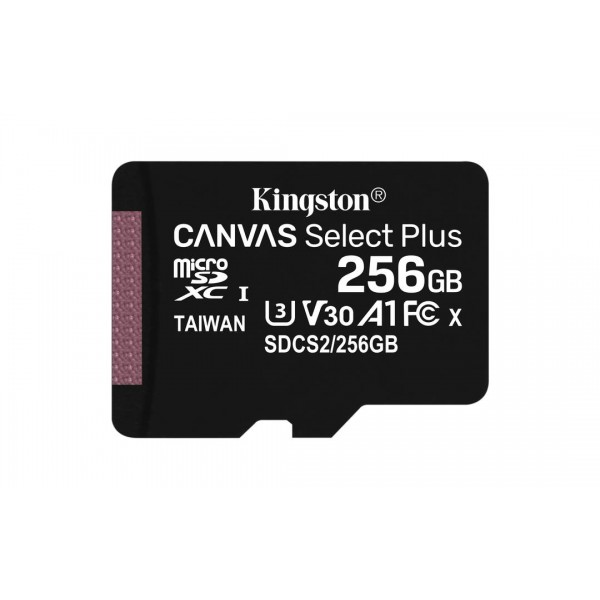 Tarjeta de Memoria  Kingston Microsdxc 256 GB  Clase 10 Uhs I (SDCS2/256GB)