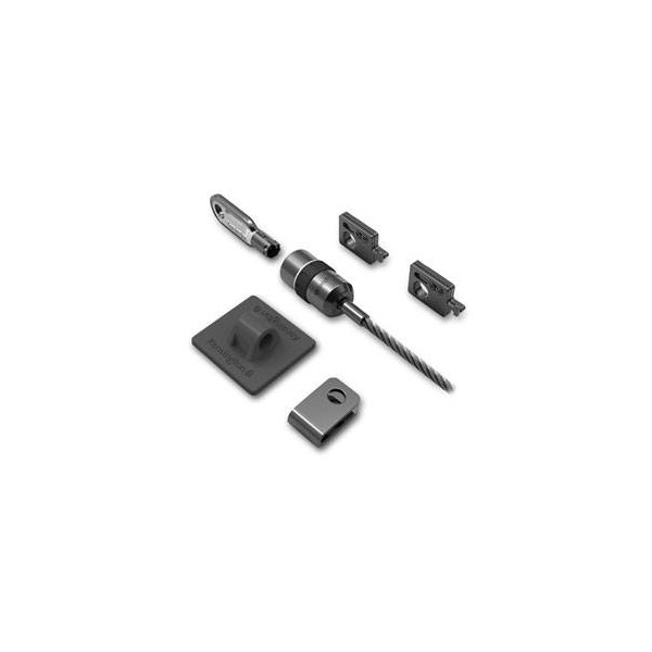 K64615 Cable Antirrobo Negro,  Plata 2, 44 M