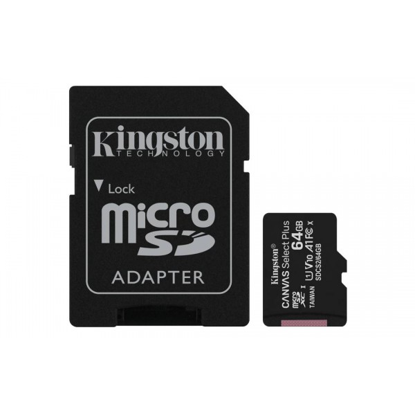Tarjeta de Memoria  Kingston Microsdxc 64 GB Clase 10 Uhsi (SDCS2/64GB)