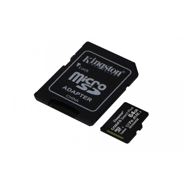 Tarjeta de Memoria  Kingston Microsdxc 64 GB Clase 10 Uhsi (SDCS2/64GB)