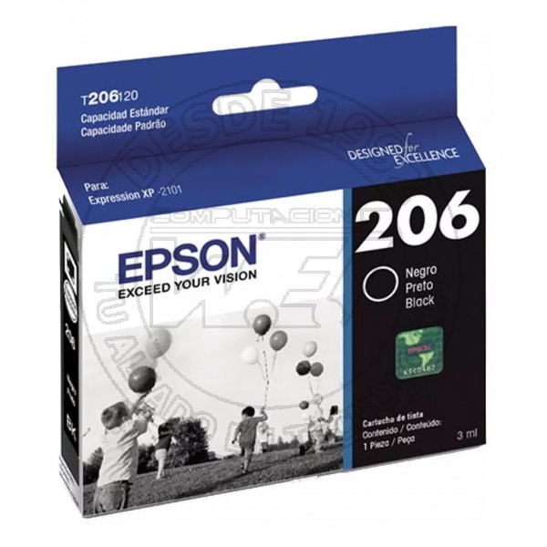 Cartucho de Tinta Epson T206 Original Negro (T206120-AL)