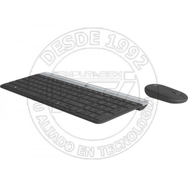 Kit Inalámbrico Teclado y Mouse Logitech Mk470 Receptor Usb, Grafito (920-009266)